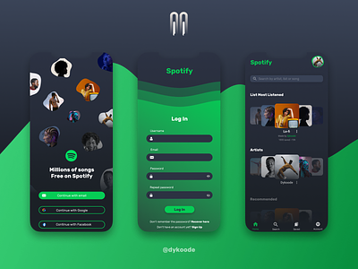 Spotify Redesign - Ux/Ui design