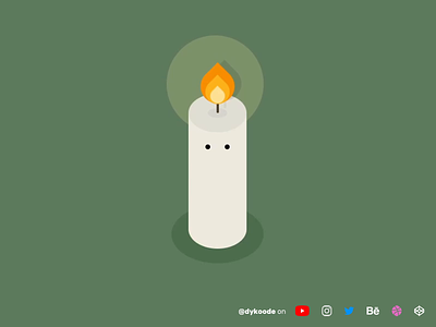 Stressed Candle CSS Pure Animation animation canddle code codepen css cssanimation design dykoode frontend html illustration js link low poly relax stress stressed web animations web design