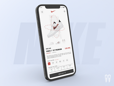 Nike Sneaker View - UI/UX Mobile App Design adidas app appconcept appdesign conceptdesign design figma mobile mobileappdesign mobileui nike reimagine shop sneaker streetwear ui uiux uiuxdesign website websitedesign