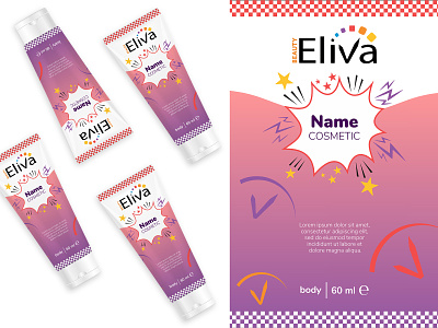 Eliva branding design illustration vector