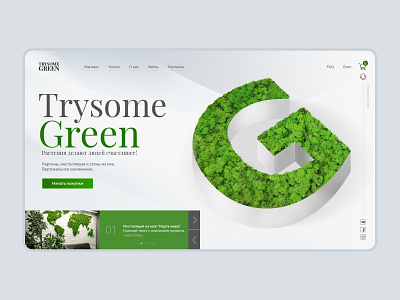 Trysome green design ui ux web