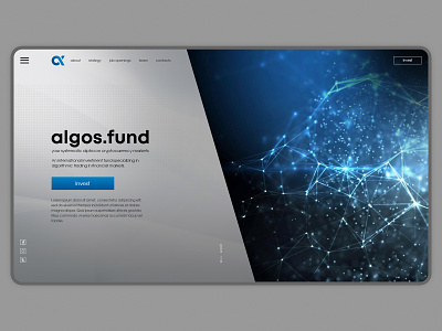 AlgosFund design ui ux web