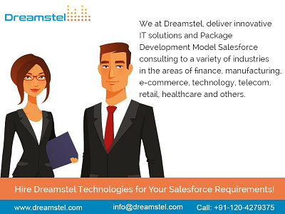 One of the Best Salesforce Development Company | Dreamstel appexchange app development it solutions for retail industry lightning development salesforce tableau integration sfdc tableau integration