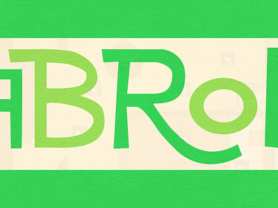 BRO bro green jabroni lettering so bright