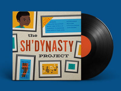 The Sh'Dynasty Project blue colorful gods comma muuuusic psych shdynasty vinyl cover