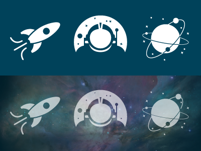 Astronauticons astronaut blue cosmos icon icons ipad planet rocket space