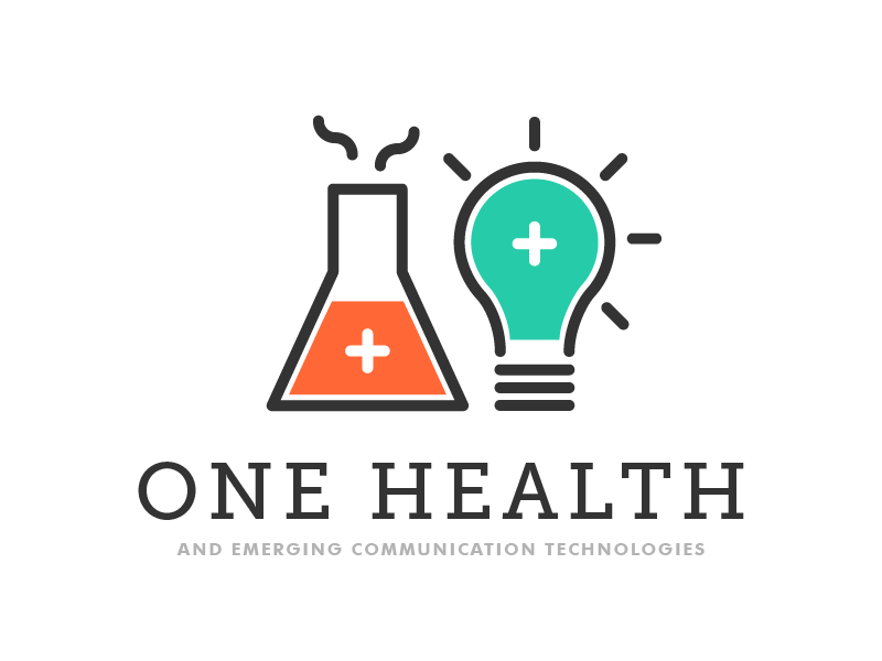 One Health {GIF} color conference health identity illustration lightbulb logo mark research science