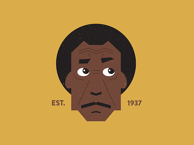 William H. Cosby bill cosby cosby huxtable illustration yellow