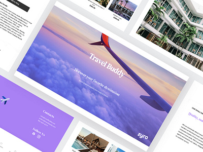 Travel Website Design branding branding design business landing page landing pages travel ui ux web design website design