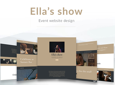 Event Website Design branding branding design brown business design designer event event branding events landing page landing pages layout mockup presentation typography ui ux uidesigns web website website design