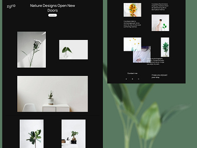 Nature Designs Portfolio Website Design branding branding design business design designs green landing page landing pages layout minimalist minimalist logo minimalistic portfolio portfolio design ui ux webdesign website website builder website design