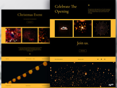 Christmas Website Design branding branding design business celebration christmas christmas party christmas website design designs landing page minimal minimalist minimalist design minimalistic portfolio ui webdesign webdesigning website website design