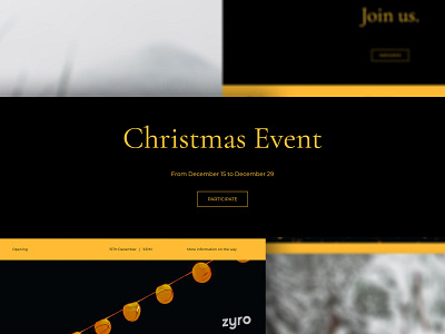 Christmas Event Website Design branding branding design business celebration christmas christmas party christmas website design event landing page layout minimal minimalism minimalist minimalistic ui webdesign website website builder website design