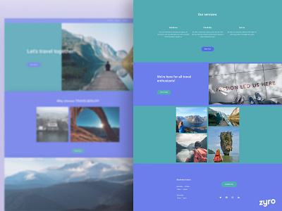 Travel Agency Website Design blue branding branding design business design design art landing page landing pages layout minimalism minimalist minimalist design minimalistic travel ui ux webdesign website website builder website design