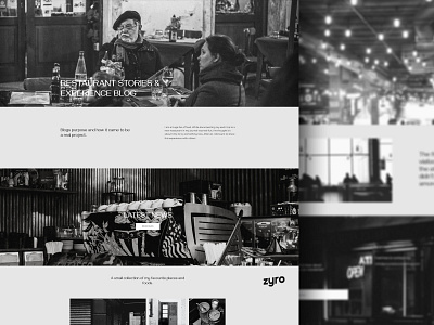 Restaurant Blog Website Design