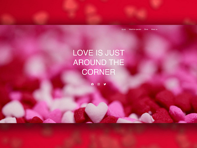 Valentine's Day Website Design