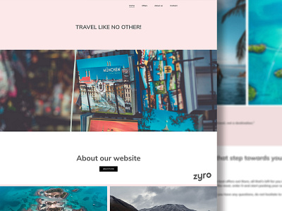 Travel Website Design branding branding design business business travel design designer landing page landing page ui minimal minimalistic pink travel traveling ui ui design ux webdesign webdesigns website design website designer