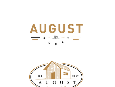 august homes illustrator logo designs photoshop