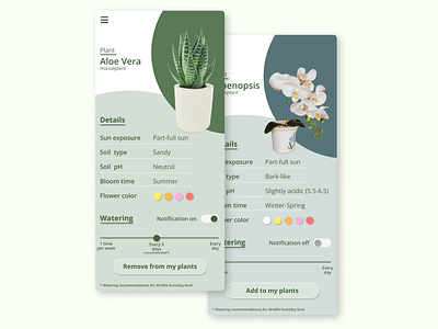 Plant Care app concept