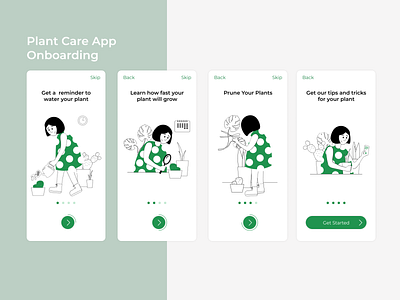 Plant Care Onboarding Screens