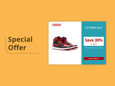 DailyUI Challenge 036 - Special Offer