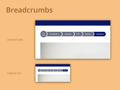 DailyUI Challenge 056 - Breadcrumbs