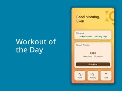 DailyUI Challenge 062 - Workout of the Day