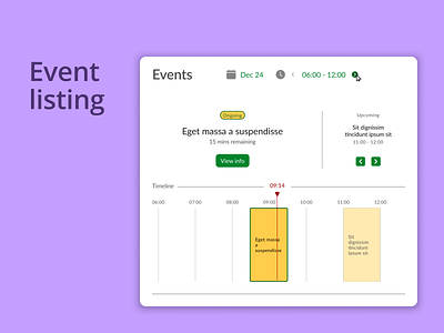 DailyUI Challenge 070 - Event Listing