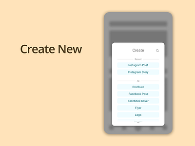 DailyUI Challenge 090 - Create New