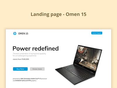 Landing Page - Omen 15