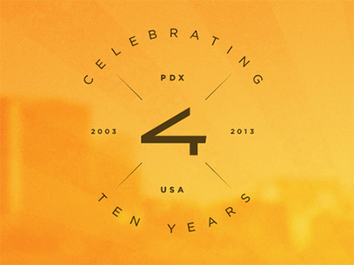 10 Years logo design