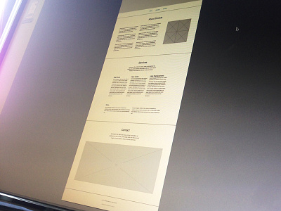 Single Page Wireframe