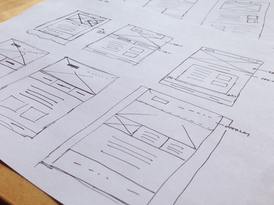 Sketches sketching web design website