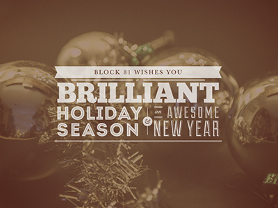 Block 81 Holiday Card