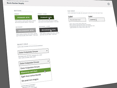 UI Pattern Library / Style Guide pattern library style guide ui ui pattern