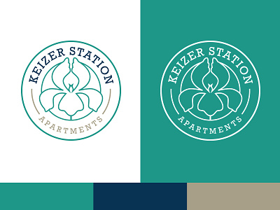 Keizer Station Apartments Final Logo branding logo logo design