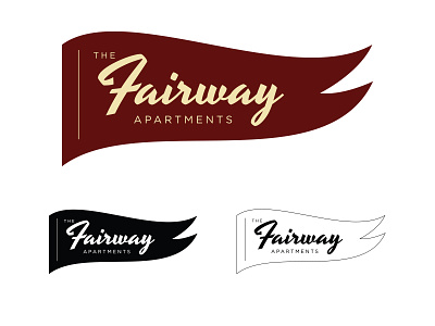 The Fairway Apartments brand branding logo logo design