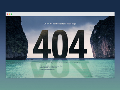 Daily UI 008: 404 page 404 404 page design daily ui daily ui 008 daily ui challenge design ui ui design web design website 404