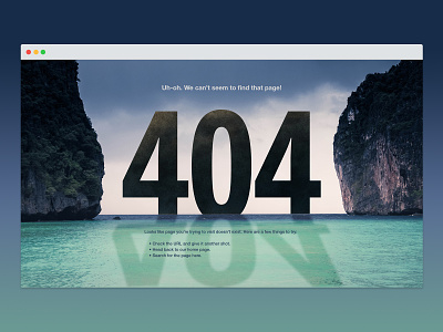 Daily UI 008: 404 page