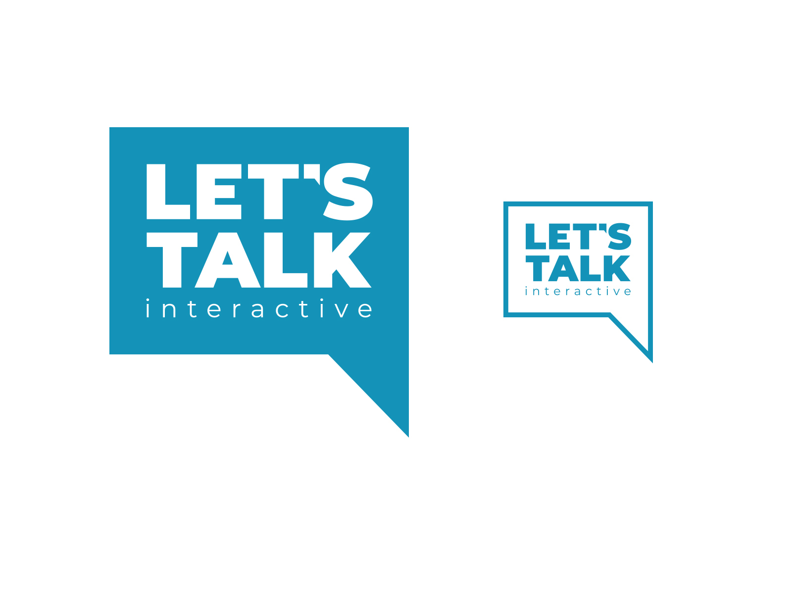 Let's Talk Interactive logo redesign by Angie Herrera on Dribbble