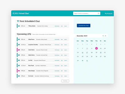 Crisis center chat schedule