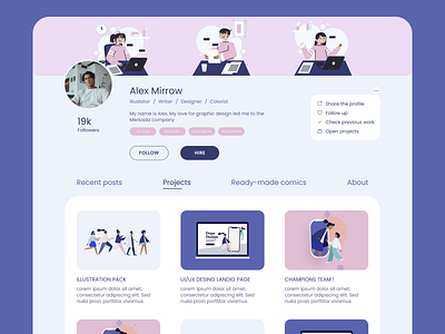 User Profile branding design graphic design illustration logo profile social typography ui uiux user vector