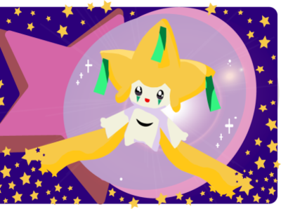 Jirachi animation branding design illustration pokemon ui