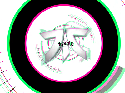 FNATIC Logo Animation animation design e sport glitchart graphic illustration illustrator jeux video logo motiongraphics typography
