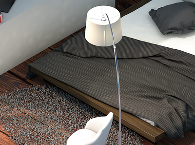 3D ROOM bed creative isometr isometric room