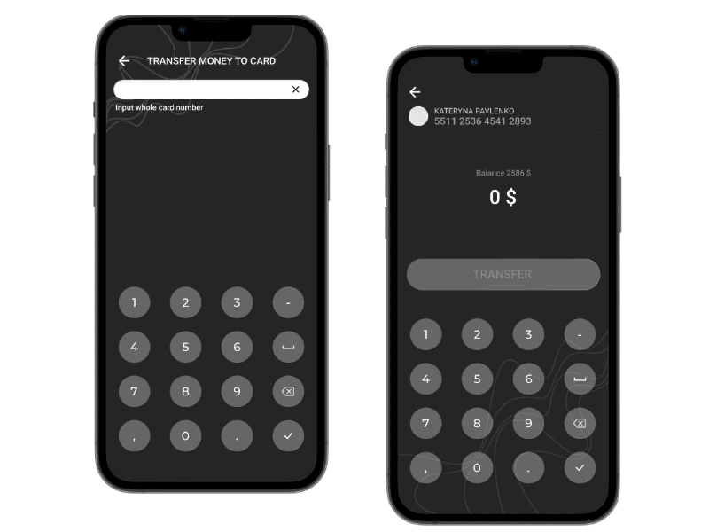 DailyUI011 | Flash messages bank app concept credit card dailyui dailyui011 dailyuichallenge dark theme figma afterdelay figma animation financialapp flash messages gif interactive component interactive prototype mesh gradient mobile app mobileappdesign ui ui design wallet app