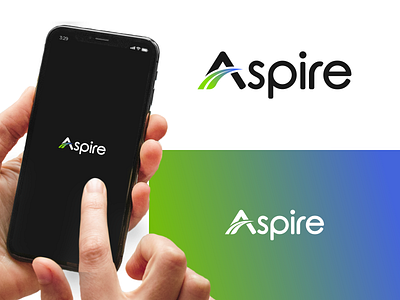 Aspire design logo mobile modern design technology