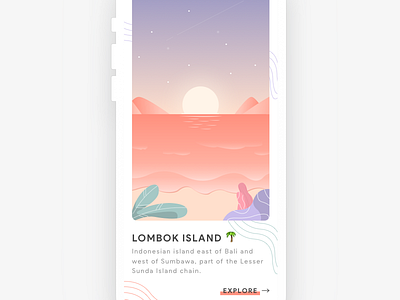 Lombok Island apps beach iphonex mobile mockups vacation