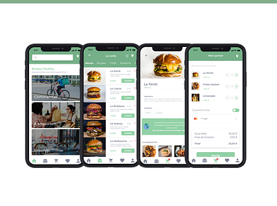 Application mobile : Aussie Burger apps design design food foodtech ui ux
