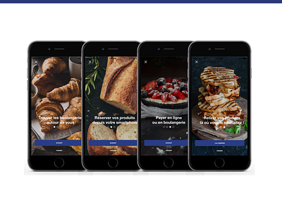 Application mobile : Ma Baguette apps design design food french logo ui ux